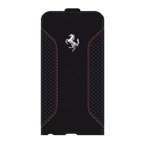 Кожаный чехол с флипом для iPhone 6 Plus / 6S Plus Ferrari F12 Flip Black (FEF12FLP6LBL)