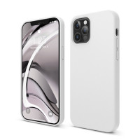 Чехол-накладка для iPhone 12 Pro Max (6.7) Elago Soft silicone case (Liquid) White (ES12SC67-WH)