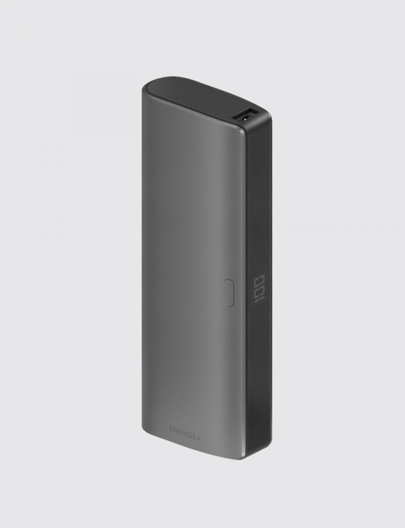 Беспроводной  внешний аккумулятор EnergEA Compac 35 Ultra 20000мАч с дисплеем, Gunmetal