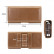 Кожаный чехол кобура с двумя отделениями для смартфонов до 6,7'' (Brown)