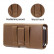 Кожаный чехол кобура с двумя отделениями для смартфонов до 6,7'' (Brown)