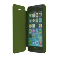 Кожаный чехол книжка для iPhone 5 / 5S / SE Christian Lacroix Eden roc Folio Green, CLERFOIP5V