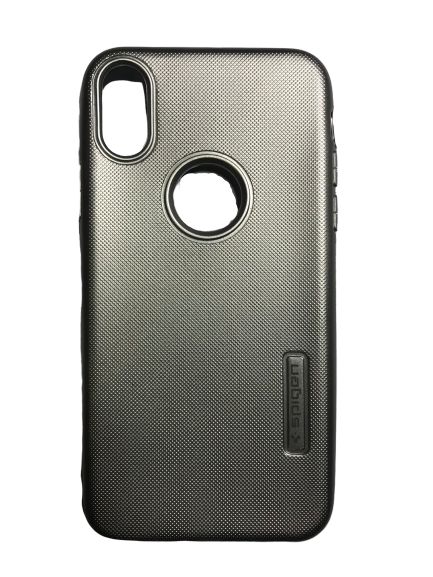 Гелевый противоударный чехол для iPhone XS / X в стиле Spigen (Silver)
