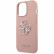 Чехол для iPhone 13 Pro Guess PU Saffiano 4G Big metal logo Hard Pink (GUHCP13LSA4GSPI)