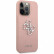 Чехол для iPhone 13 Pro Guess PU Saffiano 4G Big metal logo Hard Pink (GUHCP13LSA4GSPI)