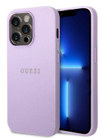Чехол для iPhone 14 Pro Max Guess PU Saffiano with metal logo Hard Purple (GUHCP14XPSASBPU)