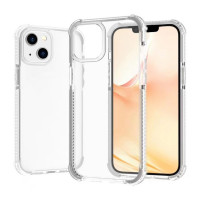 Противоударный чехол бампер для iPhone 14 Pro Max с прозрачной акриловой панелью (White)