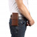 Вертикальный кожаный чехол кобура для смартфонов до 7.2" (Brown)