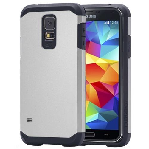 Чехол накладка Tough Armor case с усиленной защитой для Samsung Galaxy S5 / G900 (серый)