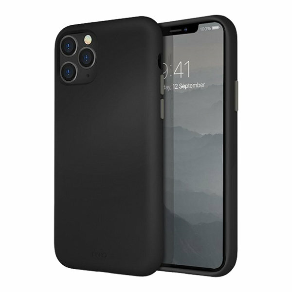 Чехол-накладка для iPhone 11 Pro Uniq LINO Black (IP5.8HYB(2019)-LINOHBLK)