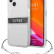 Чехол для iPhone 13 Guess PC/TPU 4G Stripe Hard Tranparent + Silver charm (GUHCP13MKB4GGR)