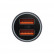 Автозарядка Baseus Golden Contactor Max Dual Fast Car Charger 2 USB портами 60W Dark Gray (CGJM000013)