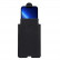 Универсальный кожаный чехол карман с креплением на ремень для смартфонов до 7.2" (черный)