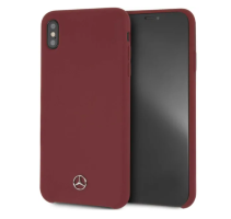 Силиконовый чехол-накладка для iPhone XS Max Mercedes Silicone line Hard, Red (MEHCI65SILRE)