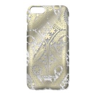 Чехол накладка для iPhone 5 / 5S / SE Christian Lacroix Paseo transparent Hard Gold, CLPSMCOVIPSEG