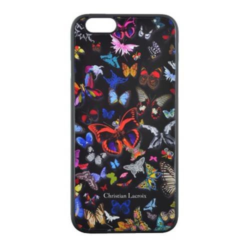 Чехол накладка для iPhone 6 Plus / 6S Plus Christian Lacroix Butterfly Hard Black, CLBPCOVIP65N