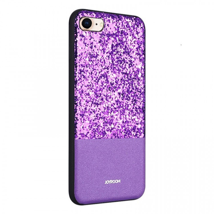 Чехол с блестками для iPhone 7 Plus / 8 Plus Glitter JOYROOM Bravery Series (purple)
