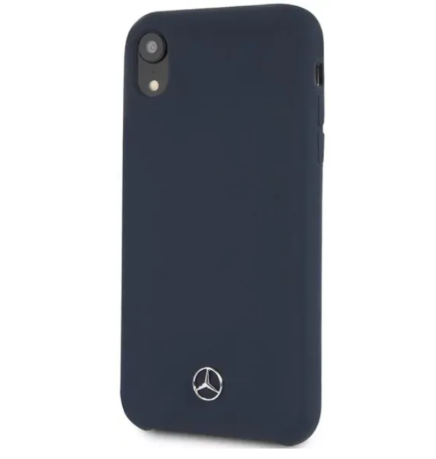 Силиконовый чехол-накладка для iPhone XR Mercedes Silicone line Hard, Blue (MEHCI61SILNA)