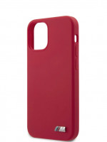 Чехол для iPhone 12 mini (5.4) BMW M-Collection Liquid silicone Hard Red (BMHCP12SMSILRE)