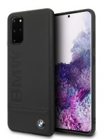 Кожаный чехол-накладка для Galaxy S20+ BMW Signature Logo Imprint Hard Leather Black (BMHCS67LLSB)