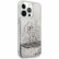 Чехол для iPhone 13 Pro Max Guess Liquid Glitter 4G Big logo Hard Silver (GUHCP13XLG4GSI)