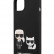 Чехол для iPhone 13 mini Lagerfeld Liquid silicone Karl & Choupette Hard Black (KLHCP13SSSKCK)