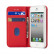 Кожаный чехол-книжка для iPhone SE / 5S / 5 (Red)