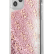 Чехол-накладка для iPhone 12 Pro Max (6.7) Guess Liquid Glitter 4G Hard, Pink gold (GUHCP12LLG4GSPG)