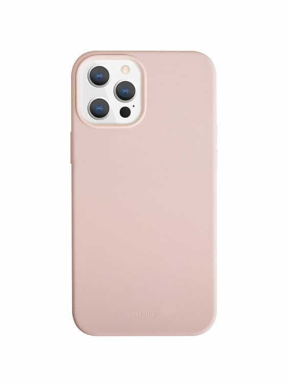 Чехол-накладка Uniq для iPhone 12 Pro Max (6.7) LINO Anti-Microbial Pink (IP6.7HYB(2020)-LINOHPNK)