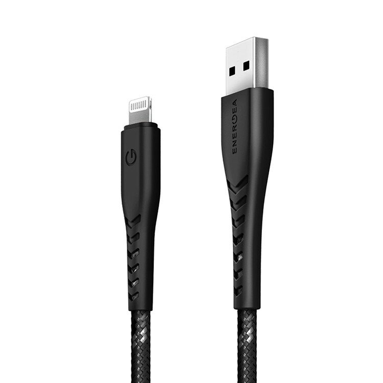 Кабель EnergEA NyloFlex USB-A to Lightning MFI C89 30cm, Black (CBL-NF-BLK030)