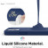 Чехол-накладка для iPhone 12/12 Pro (6.1) Elago MagSafe Soft silicone case Blue (ES12MSSC61-JIN)