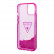 Чехол для iPhone 14 Guess Liquid Glitter Triangle logo Hard Translucent Fuschia (GUHCP14SLFCTPF)