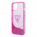 Чехол для iPhone 14 Guess Liquid Glitter Triangle logo Hard Translucent Fuschia (GUHCP14SLFCTPF)