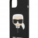 Чехол для iPhone 13 mini Lagerfeld Liquid silicone Karl's Head Hard Black (KLHCP13SSLKHBK)