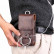 Вертикальный кожаный чехол кобура для смартфонов до 6.7" (Brown)