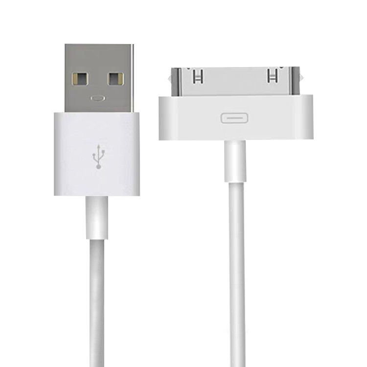 USB кабель 30 pin 3 метра для iPhone, iPod и iPad (белый) 