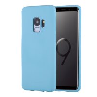Силиконовый чехол MERCURY для Samsung Galaxy S9 Goospery soft-feeling (Blue)