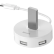 Переходник-адаптер Baseus Round box HUB USB 3.0 to USB 3.0х1 + USB 2.0х3,  White (CAHUB-F02)