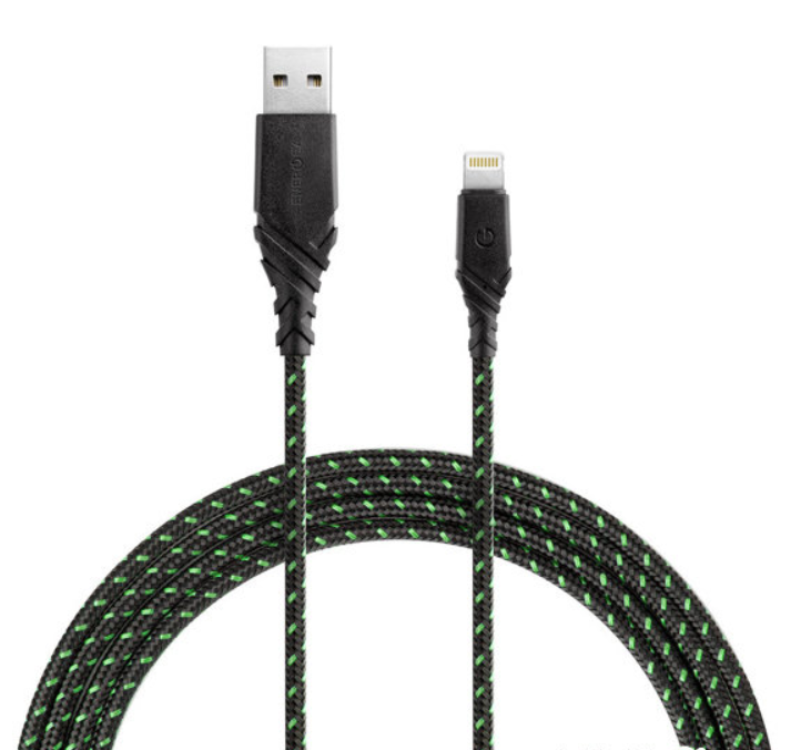  Кабель EnergEA NyloFlex USB-A to Lightning MFI C89 1.5m, Green (CBL-NF-GRN150)