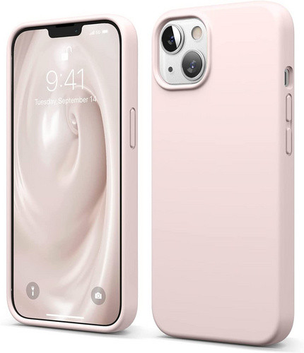 Чехол-накладка для iPhone 13 Elago Soft silicone (Liquid) Lovely Pink (ES13SC61-LPK)