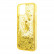 Чехол для iPhone 14 Guess Liquid Glitter Triangle logo Hard Translucent Yellow (GUHCP14SLFCTPY)