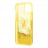 Чехол для iPhone 14 Guess Liquid Glitter Triangle logo Hard Translucent Yellow (GUHCP14SLFCTPY)