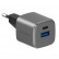 Сетевое зарядное устройство EnergEA Ampcharge GaN20 USB-C PD20 + USB-A QC18 20W, Gunmetal