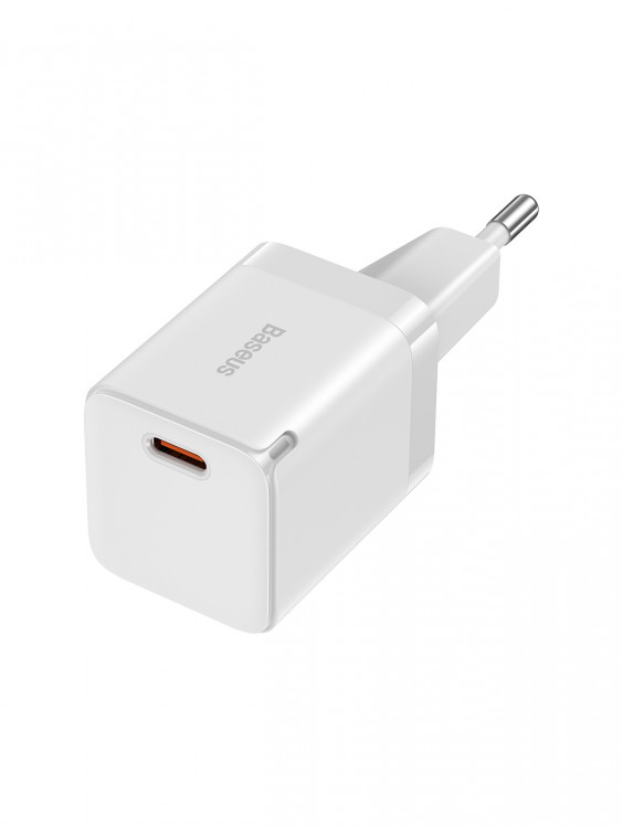 Сетевой адаптер Baseus GAN3 Fast Charger с 1 портом USB Type-C 30W EU White (CCGN010102)