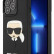 Чехол для iPhone 13 Pro Lagerfeld 3D Rubber Karl's head Hard Black (KLHCP13LKH3DBK)