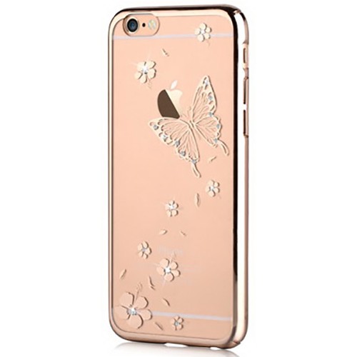 Прозрачный чехол накладка со стразами Swarovski для iPhone 6/6S Vouni Crystal Reverie - Champagne Gold