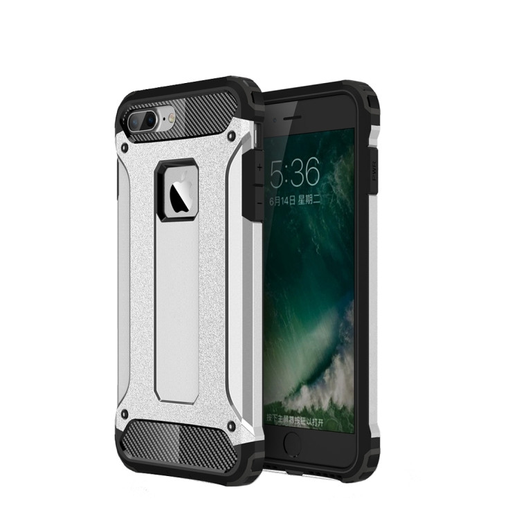 Противоударный чехол Tough Armor Ver.2 для iPhone 7 Plus / 8 Plus с усиленной защитой (Silver)