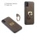 Кожаный чехол накладка CaseMe H3 для iPhone X / XS с магнитным кольцом держателем подставкой TPU + PC (Brown)