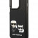 Чехол для iPhone 13 Pro Lagerfeld Crossbody cardslot PU Karl & Choupette embossed Hard Black (KLHCP13LSAKCHSK)