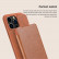 Кожаный чехол книжка Nillkin QIN Pro для iPhone 15 Pro, Brown